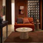 Dusklia - Hampshire Loveseat Sofa Bed - Bright Orange