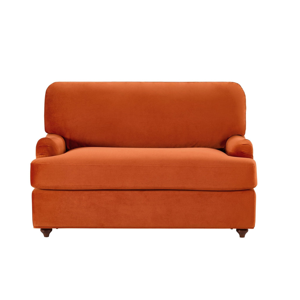 Dusklia - Hampshire Loveseat Sofa Bed - Bright Orange