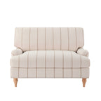 Dusklia - Hampshire Loveseat - Thin Natural Stripe