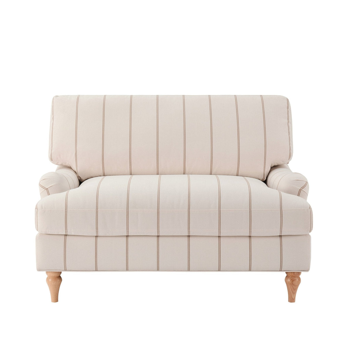 Dusklia - Hampshire Loveseat - Thin Natural Stripe