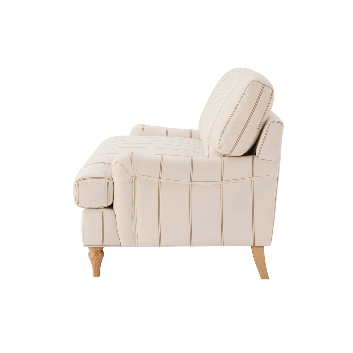 Dusklia - Hampshire Loveseat - Thin Natural Stripe