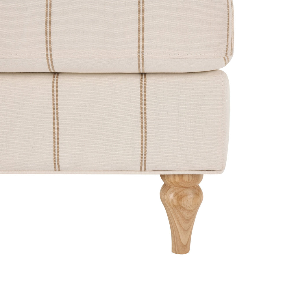 Dusklia - Hampshire Loveseat - Thin Natural Stripe
