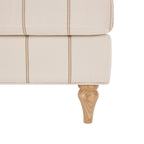 Dusklia - Hampshire Loveseat - Thin Natural Stripe