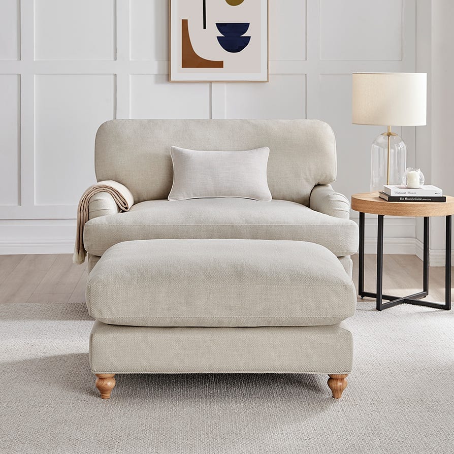 Dusklia - Hampshire Pouffe - Beige