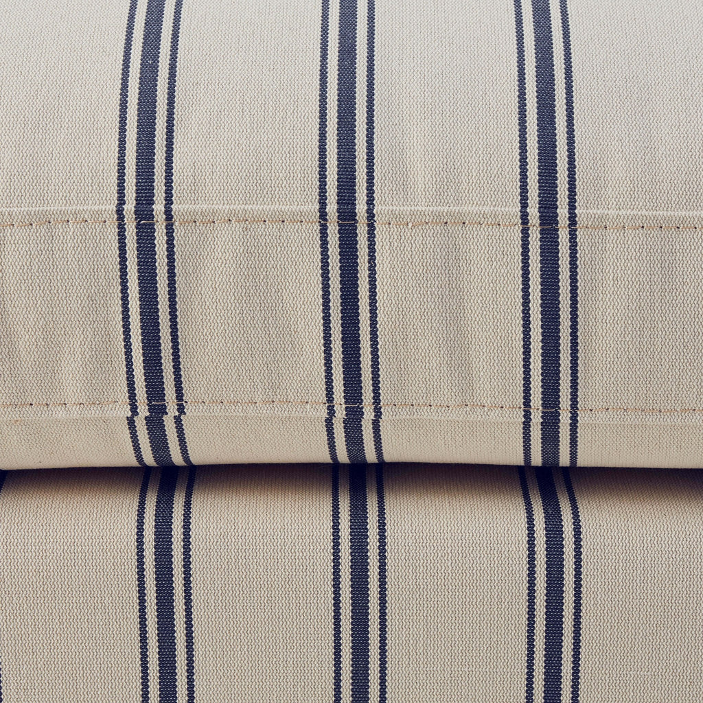 Dusklia - Hampshire Pouffe - Blue Stripe