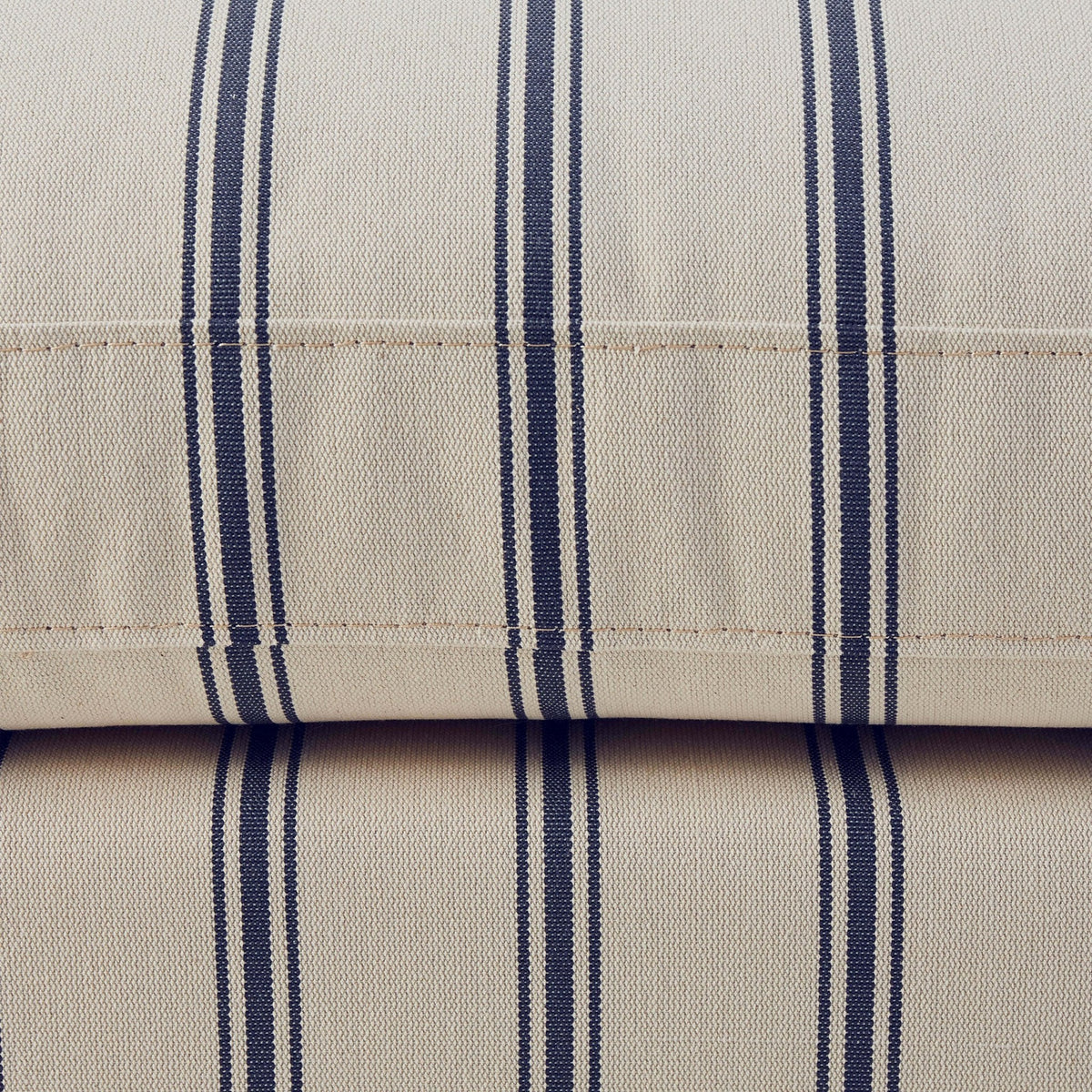 Dusklia - Hampshire Pouffe - Blue Stripe