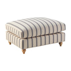 Dusklia - Hampshire Pouffe - Blue Stripe