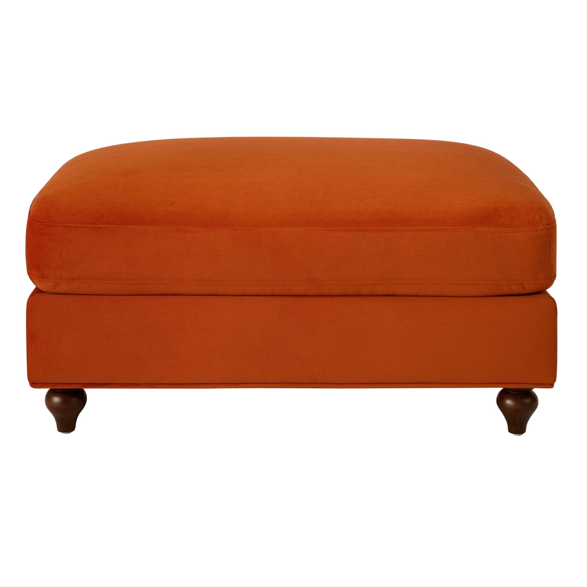 Dusklia - Hampshire Pouffe - Bright Orange