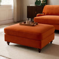 Dusklia - Hampshire Pouffe - Bright Orange