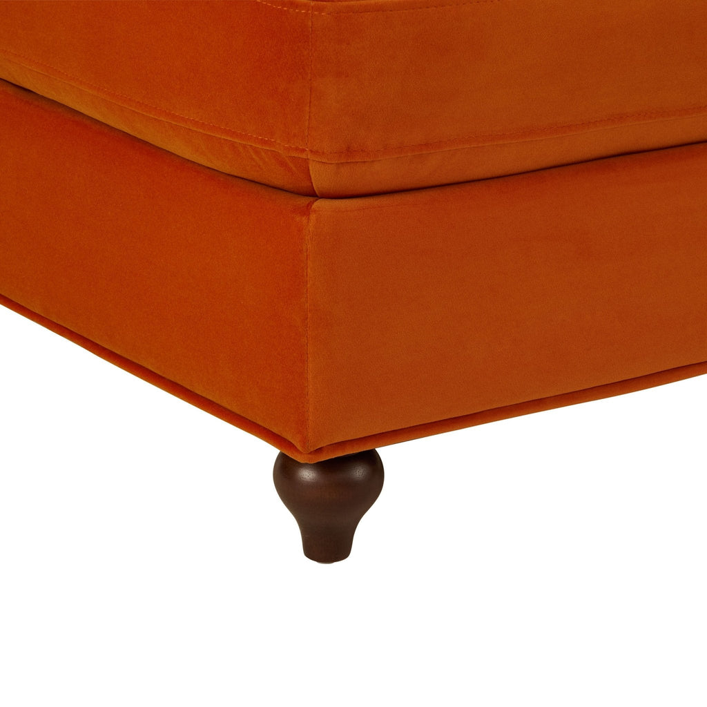 Dusklia - Hampshire Pouffe - Bright Orange