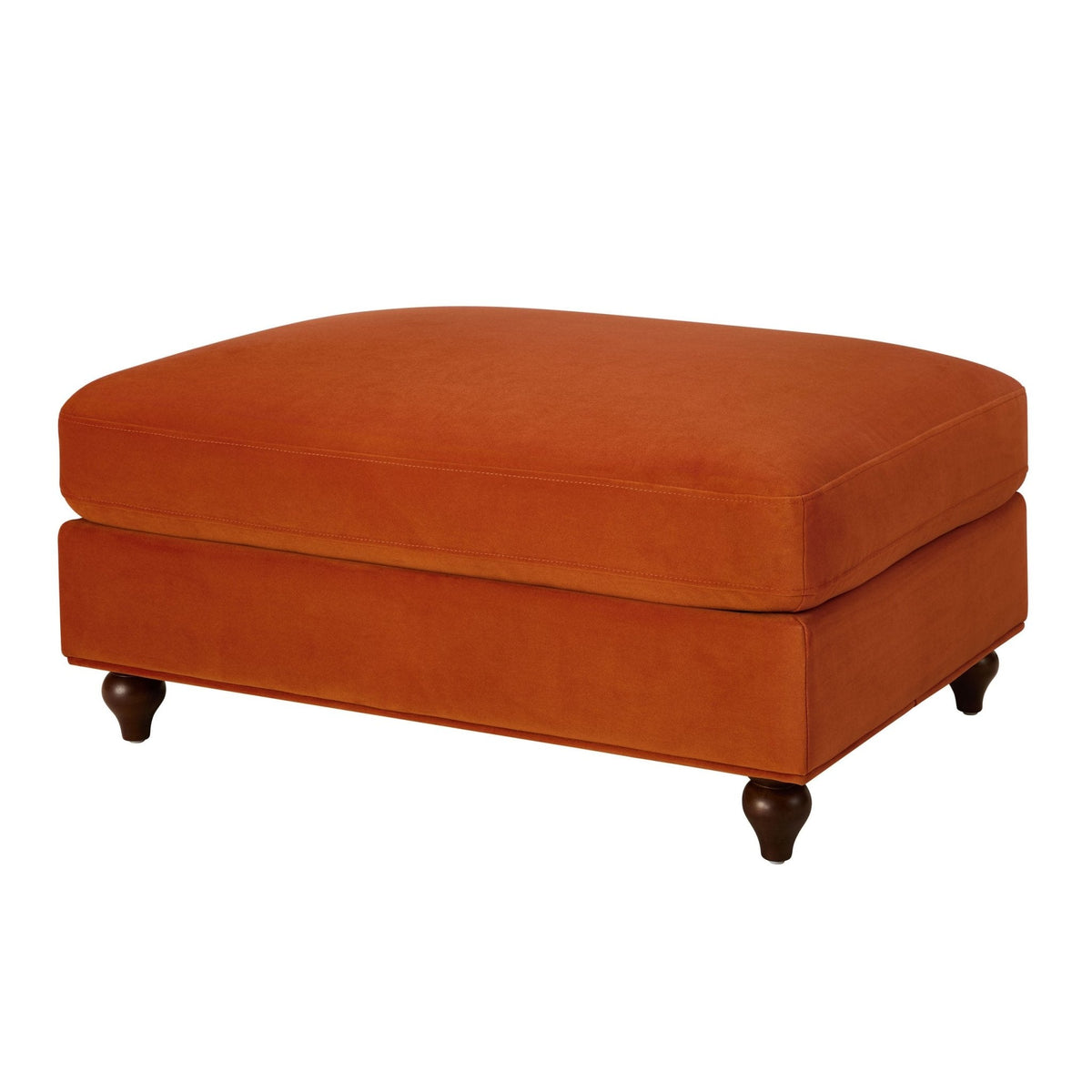 Dusklia - Hampshire Pouffe - Bright Orange