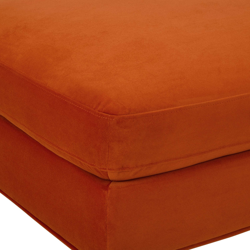 Dusklia - Hampshire Pouffe - Bright Orange