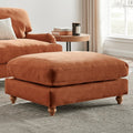 Dusklia - Hampshire Pouffe - Burnt Orange