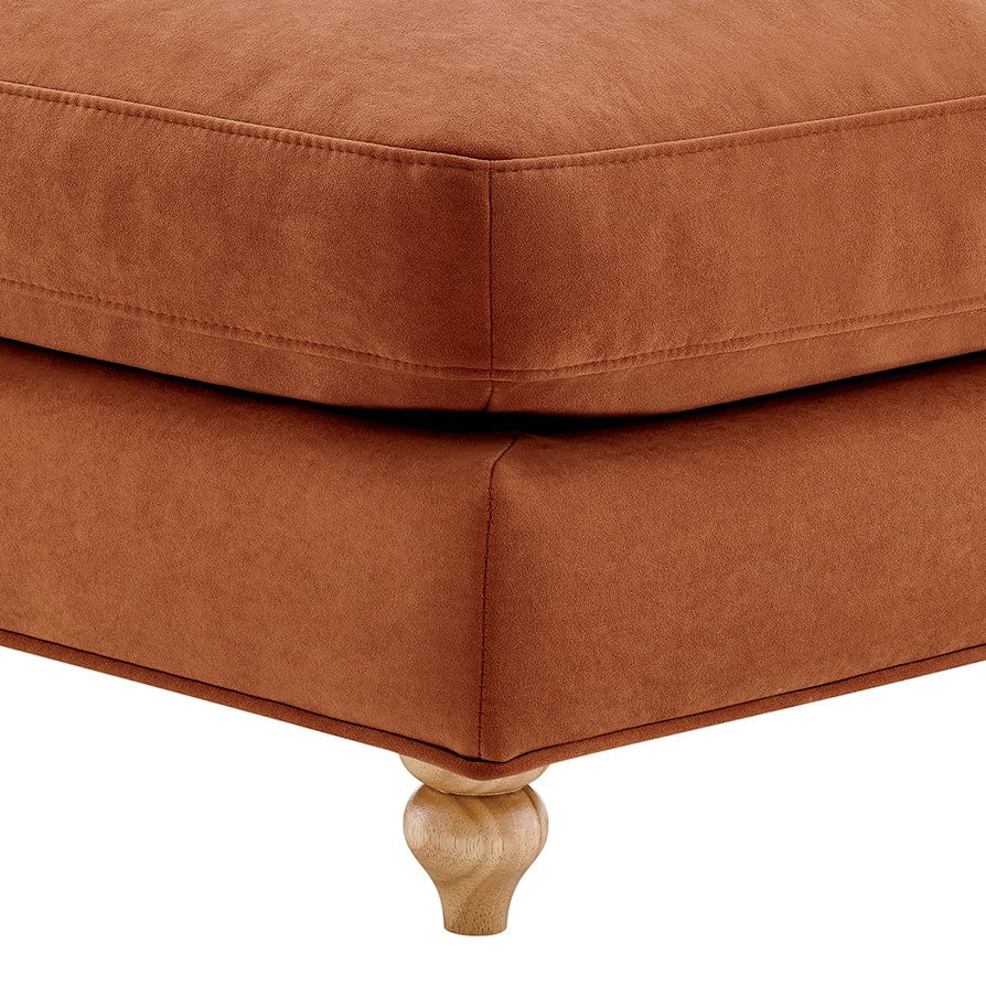 Dusklia - Hampshire Pouffe - Burnt Orange