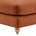 Dusklia - Hampshire Pouffe - Burnt Orange