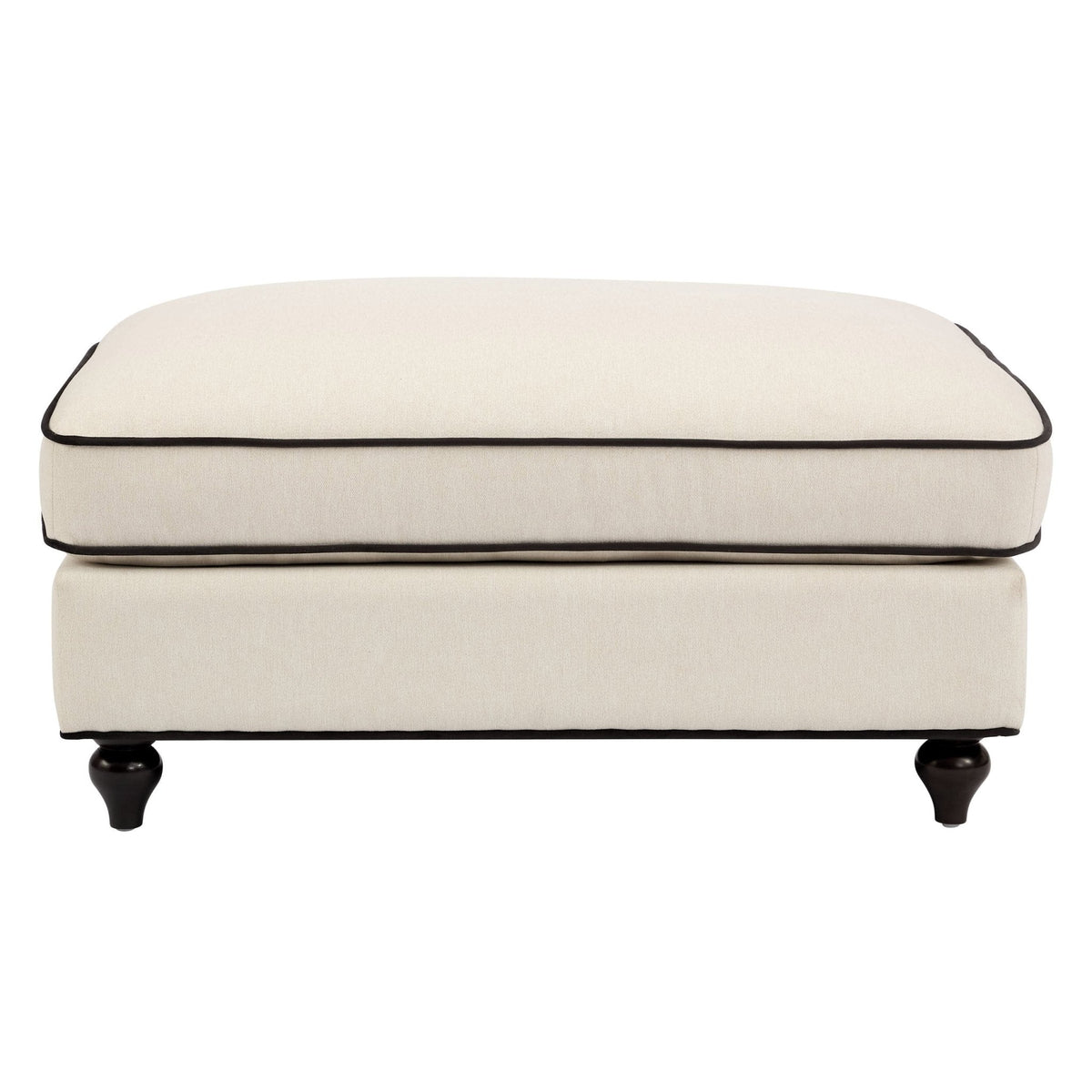 Dusklia - Hampshire Pouffe - Cream/Black