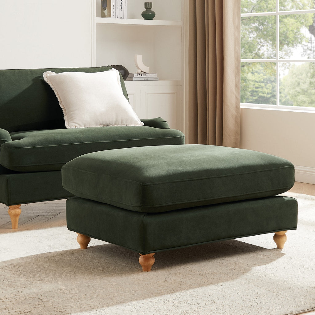 Dusklia - Hampshire Pouffe - Dark Olive Green