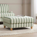 Dusklia - Hampshire Pouffe - Green Stripe