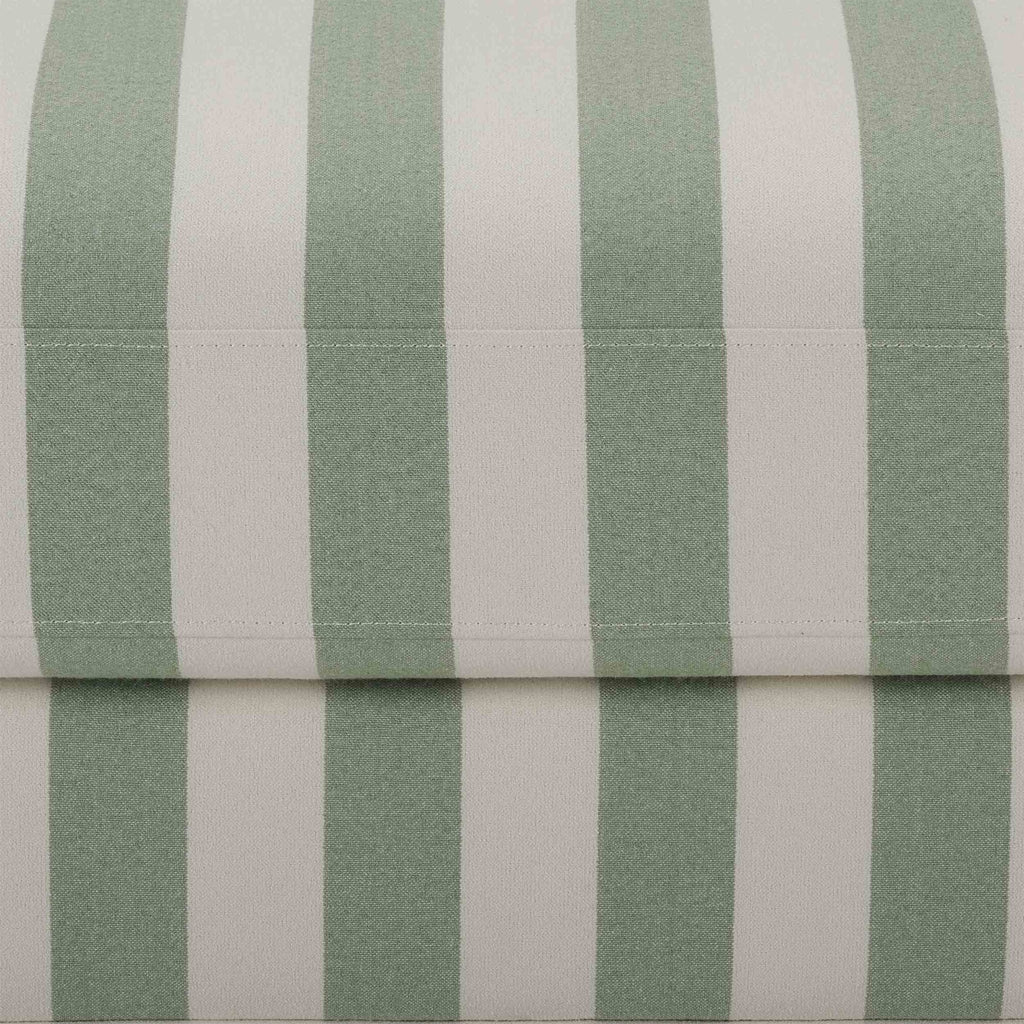 Dusklia - Hampshire Pouffe - Green Stripe