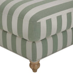 Dusklia - Hampshire Pouffe - Green Stripe