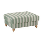Dusklia - Hampshire Pouffe - Green Stripe