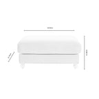 Dusklia - Hampshire Pouffe - Bright Orange