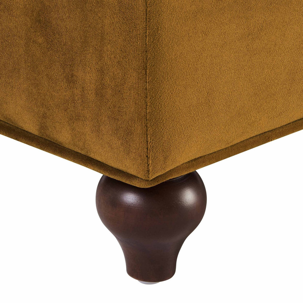 Dusklia - Hampshire Pouffe - Muted Gold