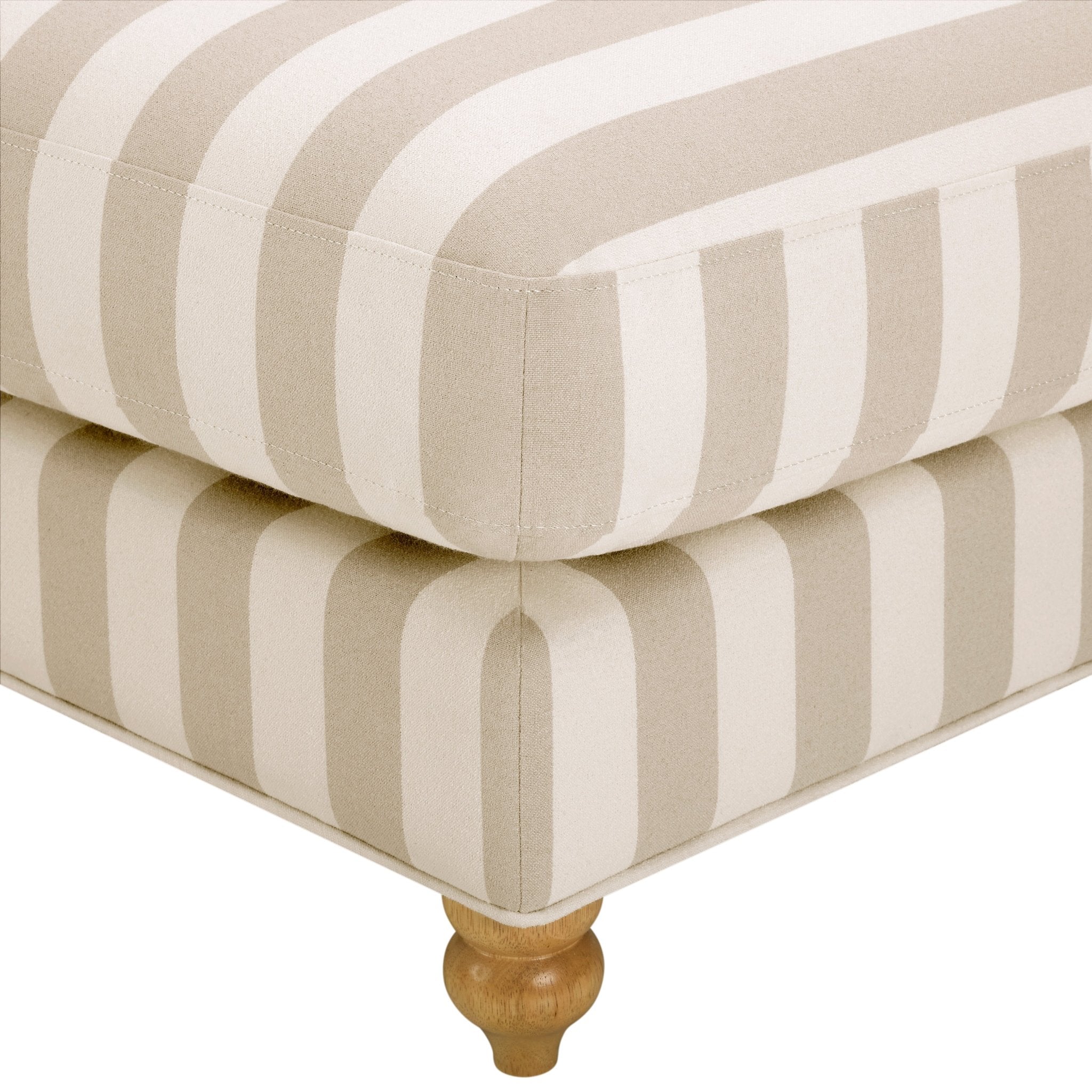 Dusklia - Hampshire Pouffe - Natural Stripe