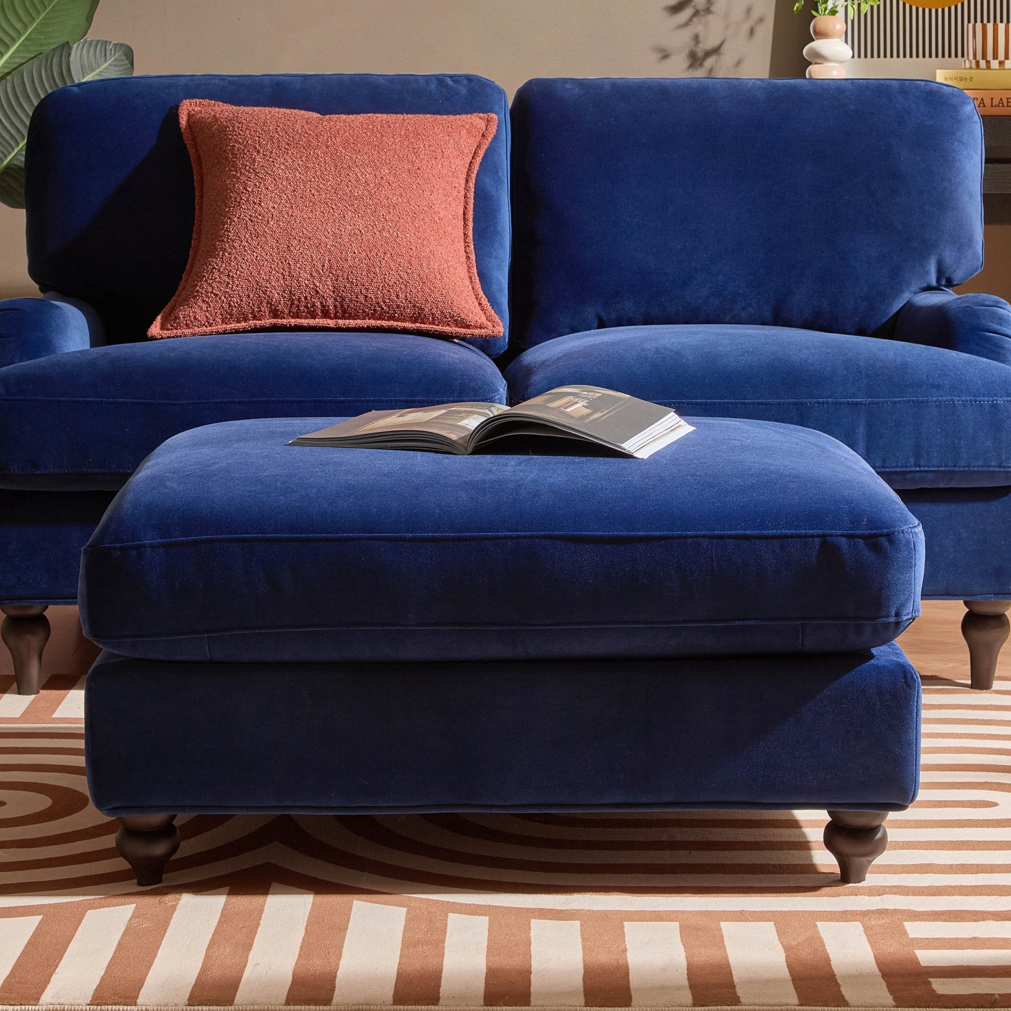 Dusklia - Hampshire Pouffe - Royal Blue