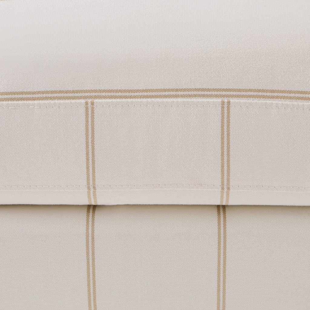 Dusklia - Hampshire Pouffe - Thin Natural Stripe