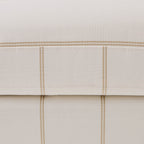 Dusklia - Hampshire Pouffe - Thin Natural Stripe