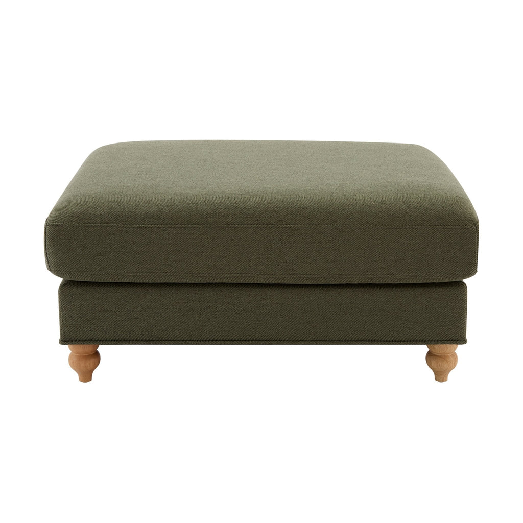 Dusklia - Hampshire Pouffe - Woven Green