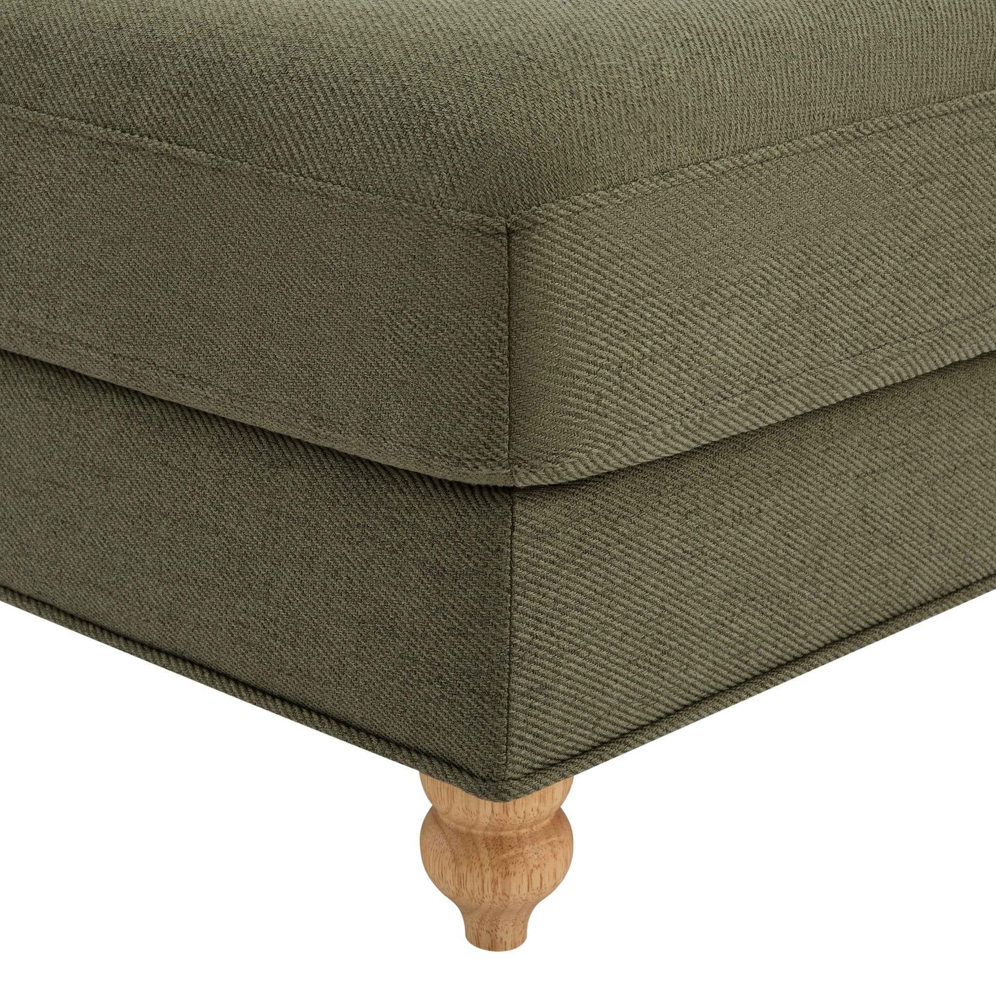 Dusklia - Hampshire Pouffe - Woven Green