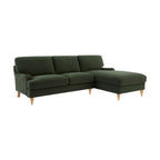 Dusklia - Hampshire Right Hand Chaise Sofa - Dark Olive