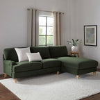 Dusklia - Hampshire Right Hand Chaise Sofa - Dark Olive