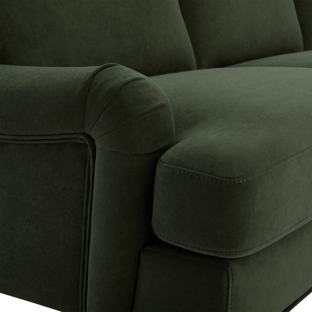 Dusklia - Hampshire Right Hand Chaise Sofa - Dark Olive