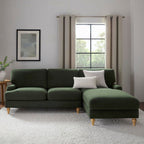 Dusklia - Hampshire Right Hand Chaise Sofa - Dark Olive