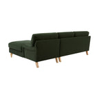 Dusklia - Hampshire Right Hand Chaise Sofa - Dark Olive