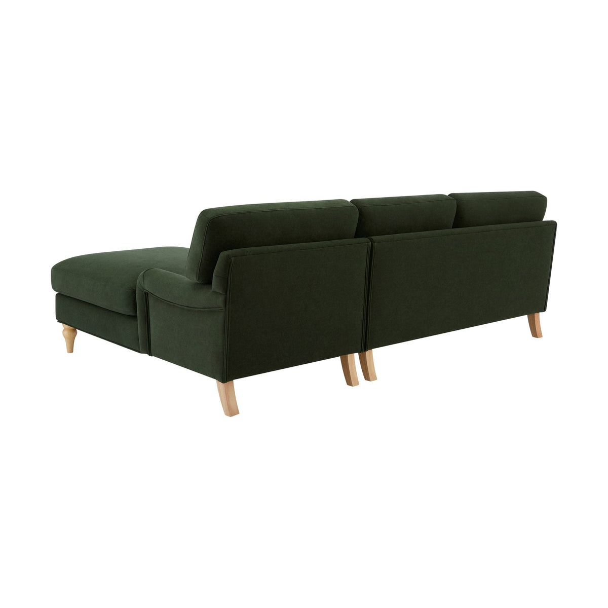 Dusklia - Hampshire Right Hand Chaise Sofa - Dark Olive