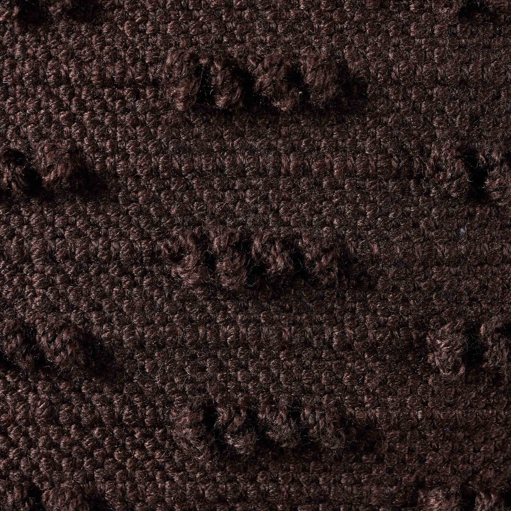 Dusklia - Handwoven Tufted Sofa Cushion Cover - Chocolate