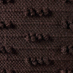 Dusklia - Handwoven Tufted Sofa Cushion Cover - Chocolate