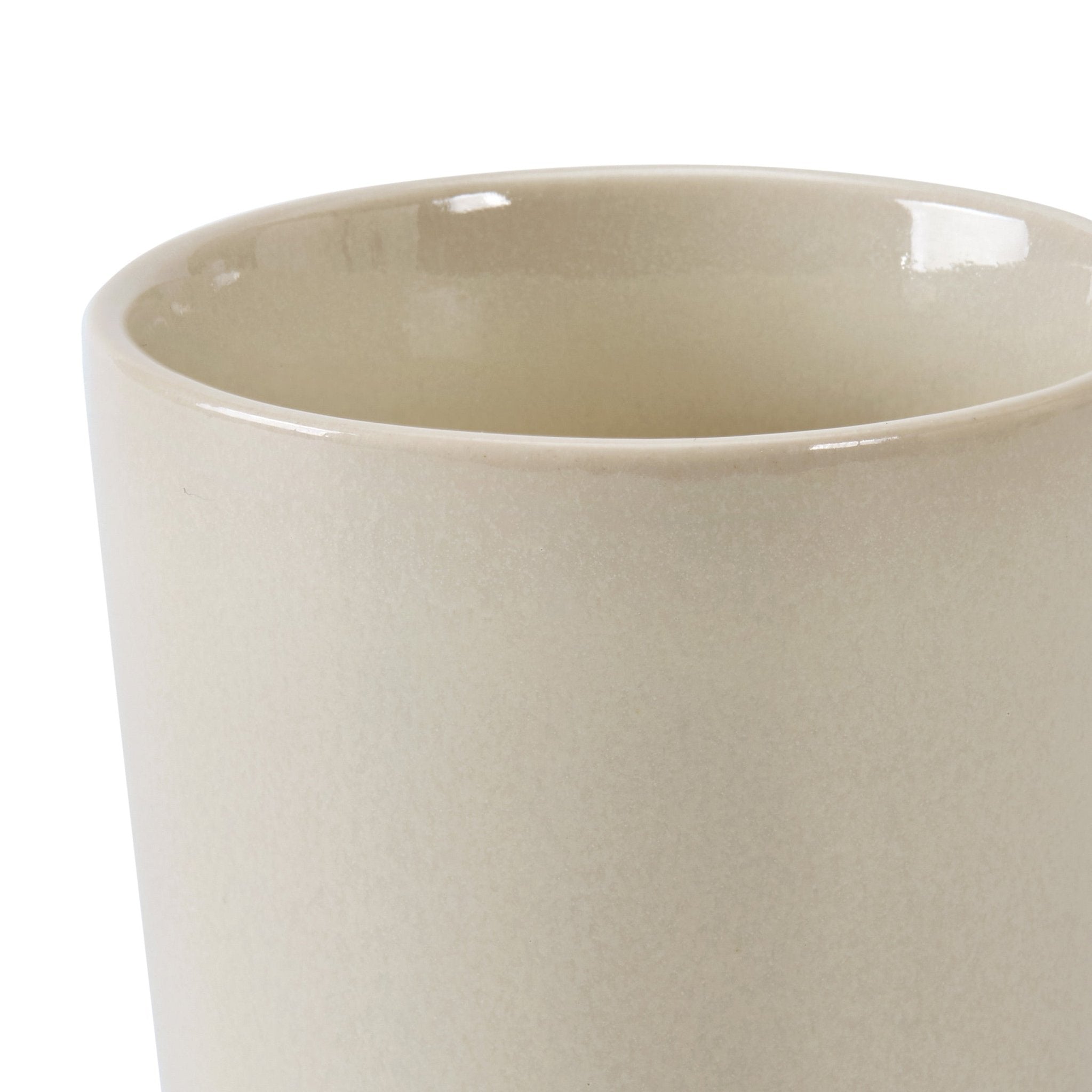 Dusklia - Hans Set of 2 Reactive Glaze Handleless Coffee Mugs - Latte