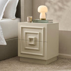 Dusklia - Harlow 2 Drawer Bedside Table - Cream