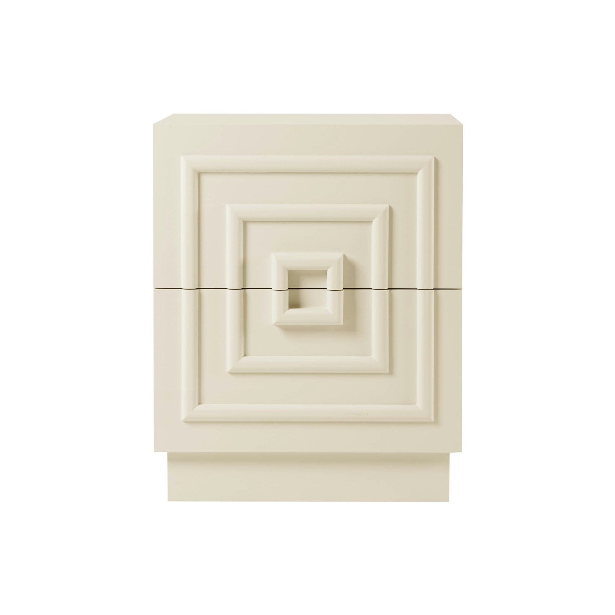 Dusklia - Harlow 2 Drawer Bedside Table - Cream