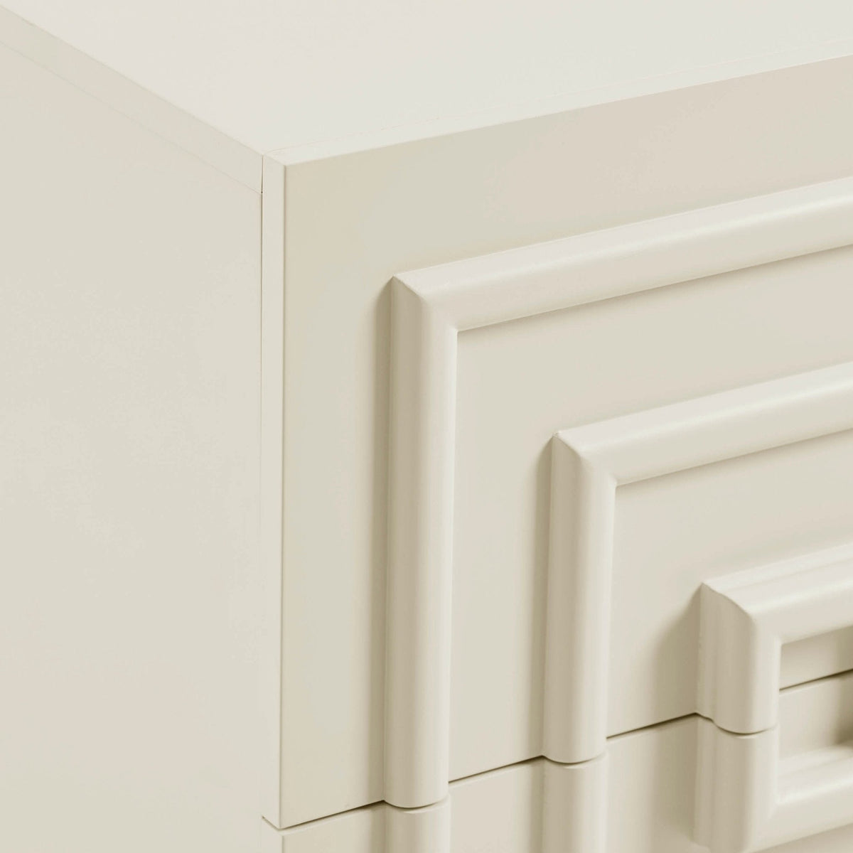 Dusklia - Harlow 2 Drawer Bedside Table - Cream