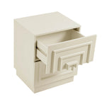 Dusklia - Harlow 2 Drawer Bedside Table - Cream