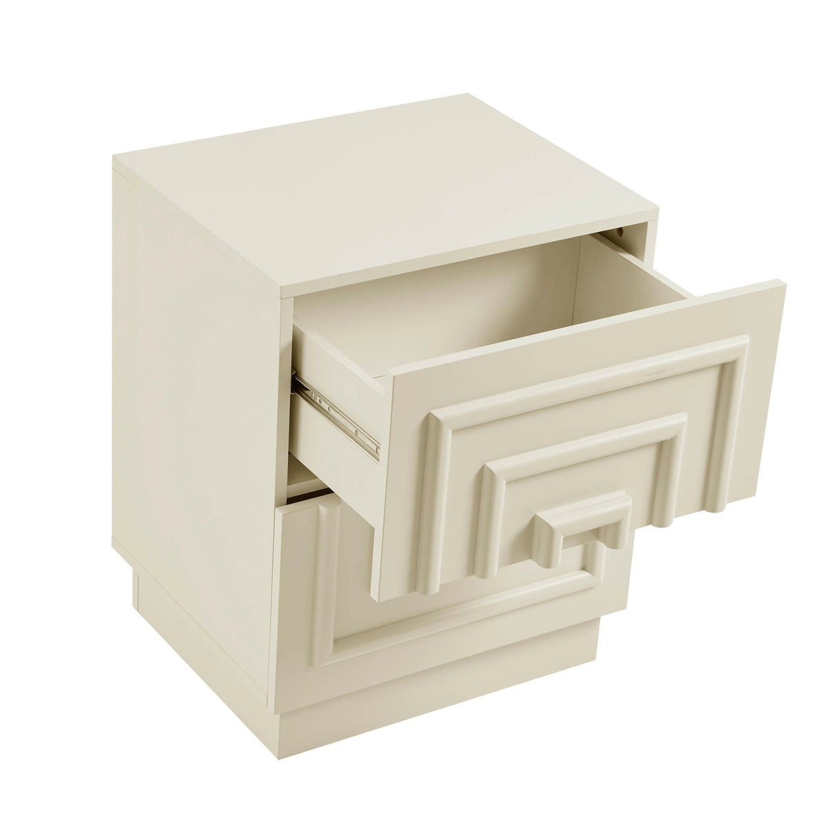 Dusklia - Harlow 2 Drawer Bedside Table - Cream