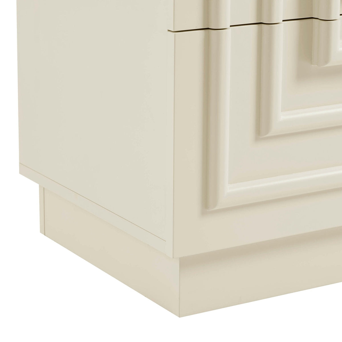 Dusklia - Harlow 2 Drawer Bedside Table - Cream
