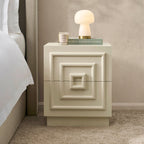 Dusklia - Harlow 2 Drawer Bedside Table - Cream