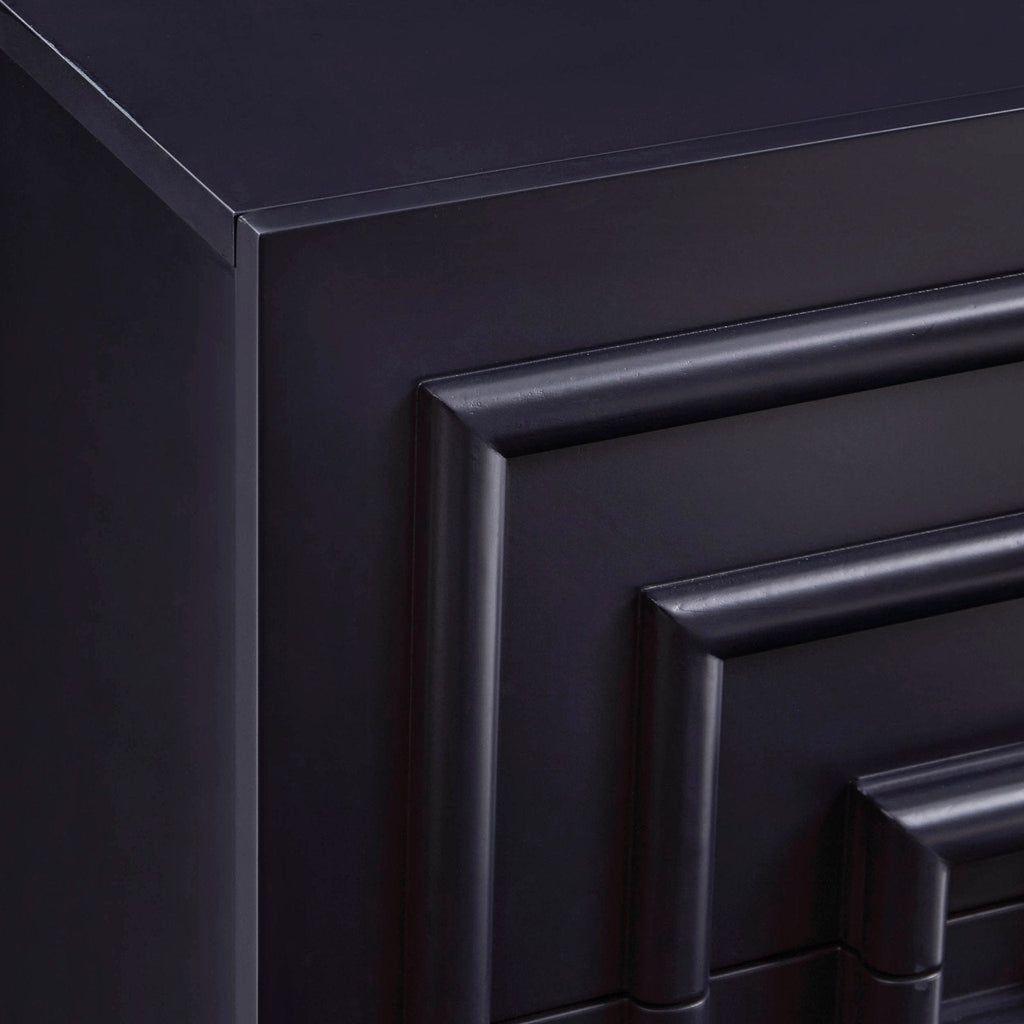 Dusklia - Harlow 2 Drawer Bedside Table - Midnight